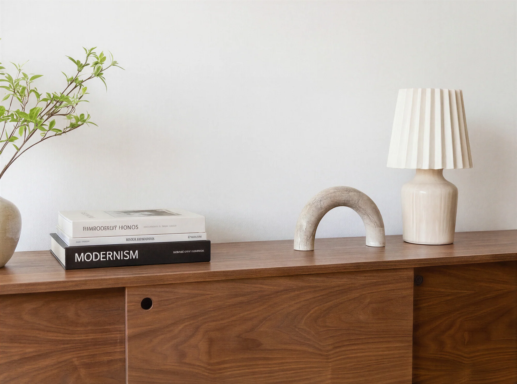 Mid Century Modern Walnut Record Player Stand