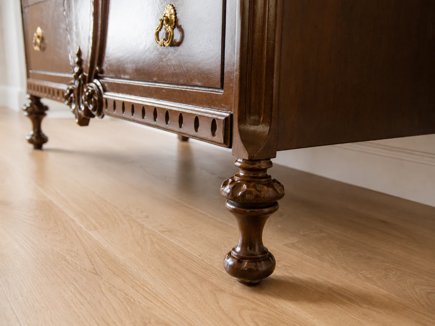 1800’s Restored Vintage Walnut 3 Drawer Dresser by Williamson Furniture Co.