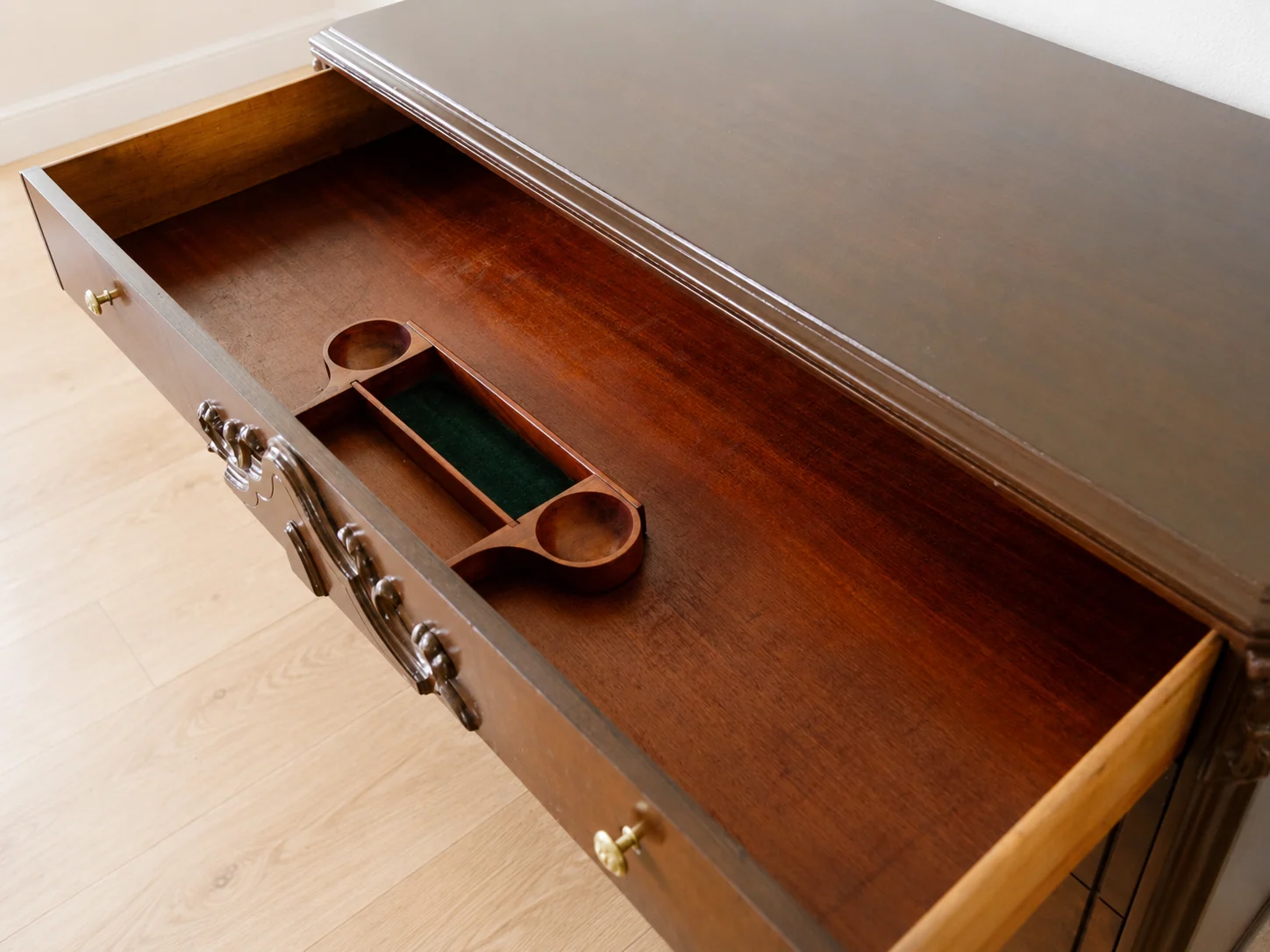 1800’s Restored Vintage Walnut 3 Drawer Dresser by Williamson Furniture Co.
